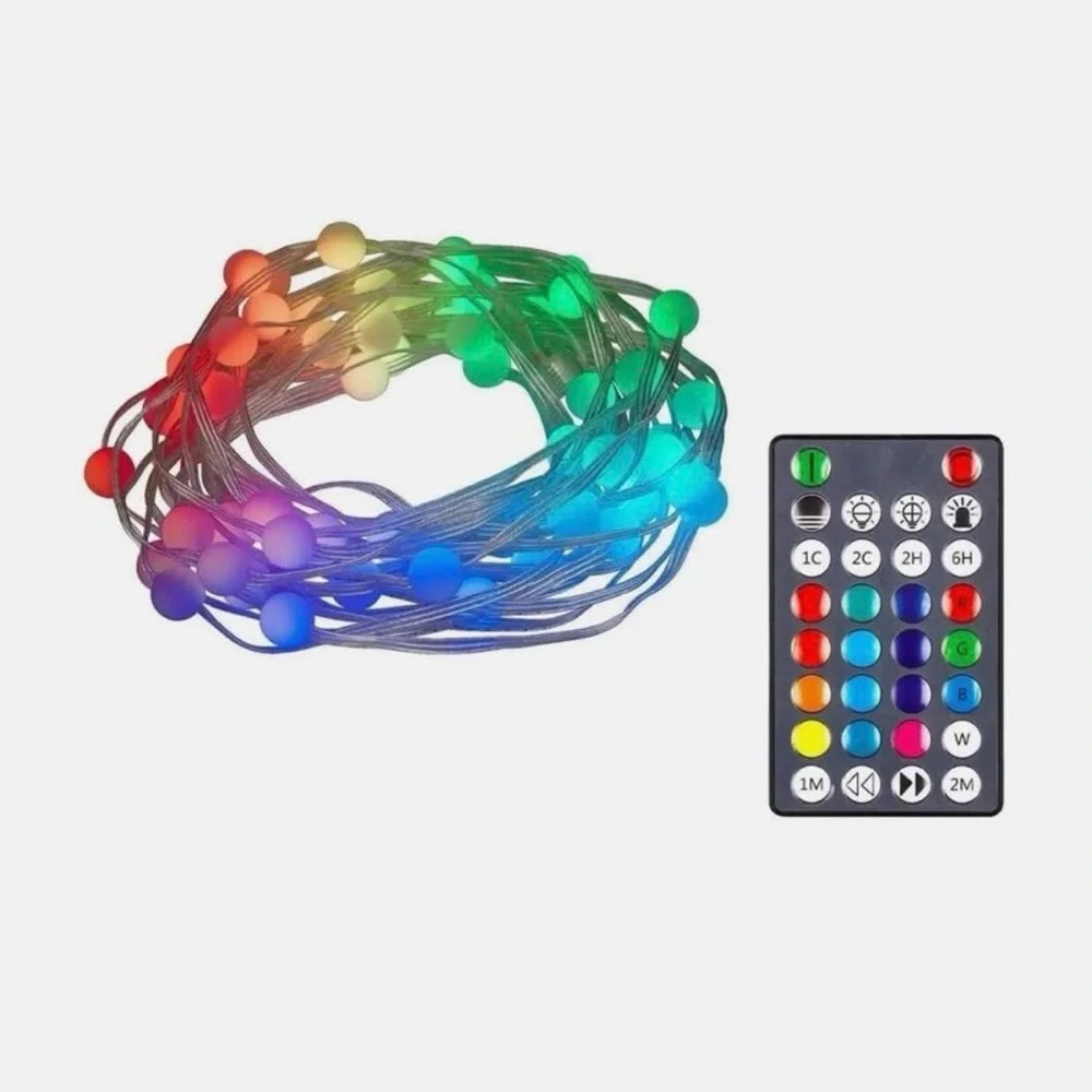Enbrighten Color-Changing LED Bubble Lights Set of 2 Remote RGB IndoorOutdoor OB